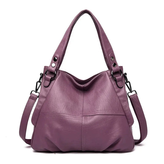 Large Sheepskin Shoulder Bag | same ANTHEM. Soulmate Streetwear - Violet