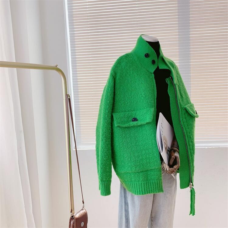 Lazy Style Thickened Sweater Coat for Women - Japanese Streetwear Chic | same ANTHEM