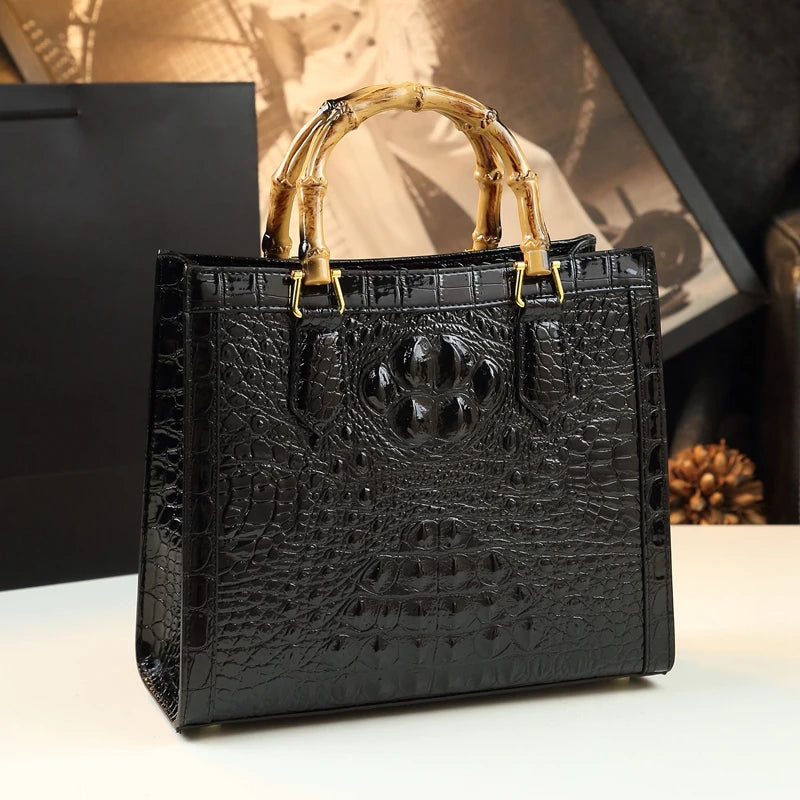 Leather Bamboo Messenger Bag – Soulmate Streetwear Style | same ANTHEM