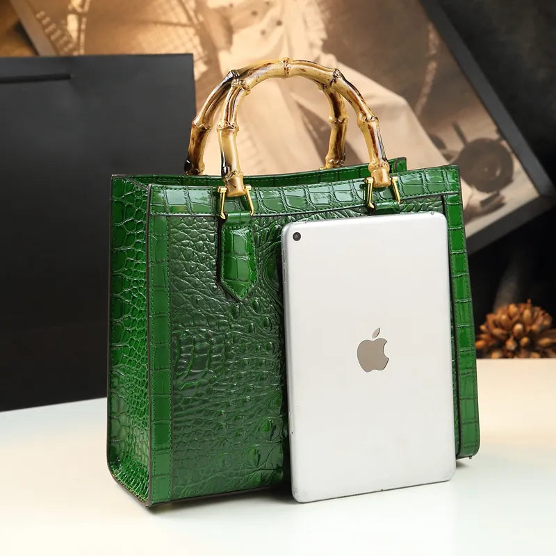 Leather Bamboo Messenger Bag – Soulmate Streetwear Style | same ANTHEM