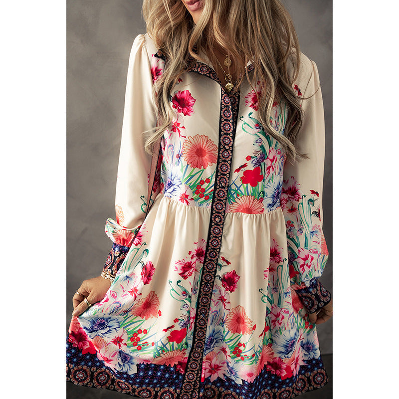 Leisure Printed Dress | Boho Romantic Dress for Lovers & Soulmates | Same Anthem