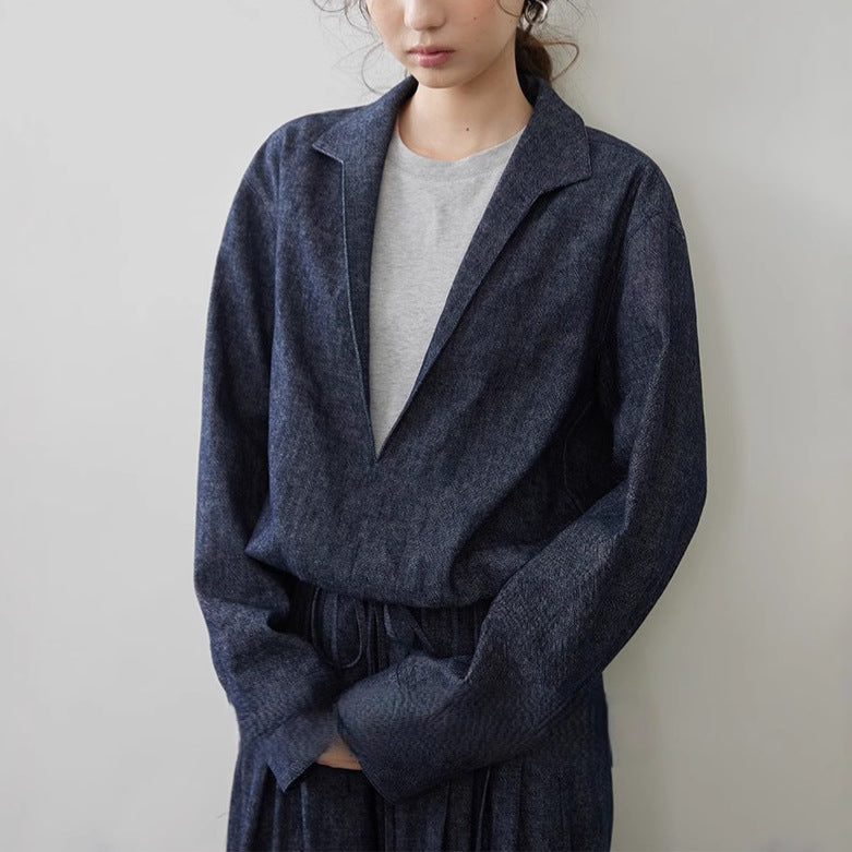 Linen Cotton Denim Set | same ANTHEM.