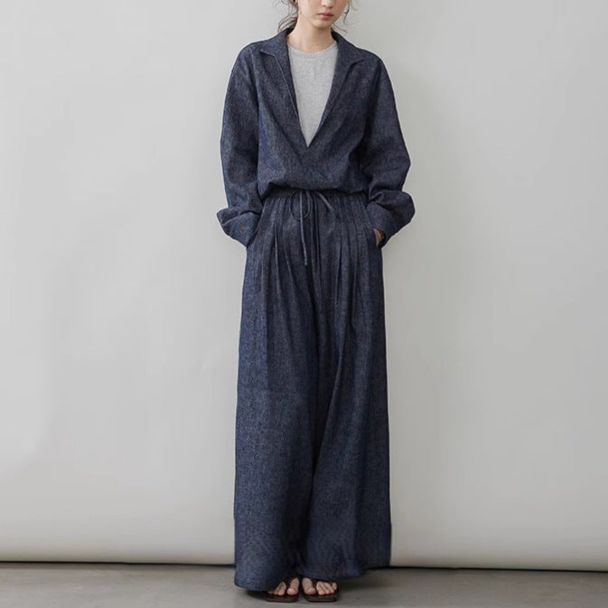 Linen Cotton Denim Set | same ANTHEM.