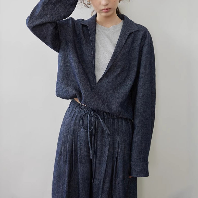 Linen Cotton Denim Set | same ANTHEM.