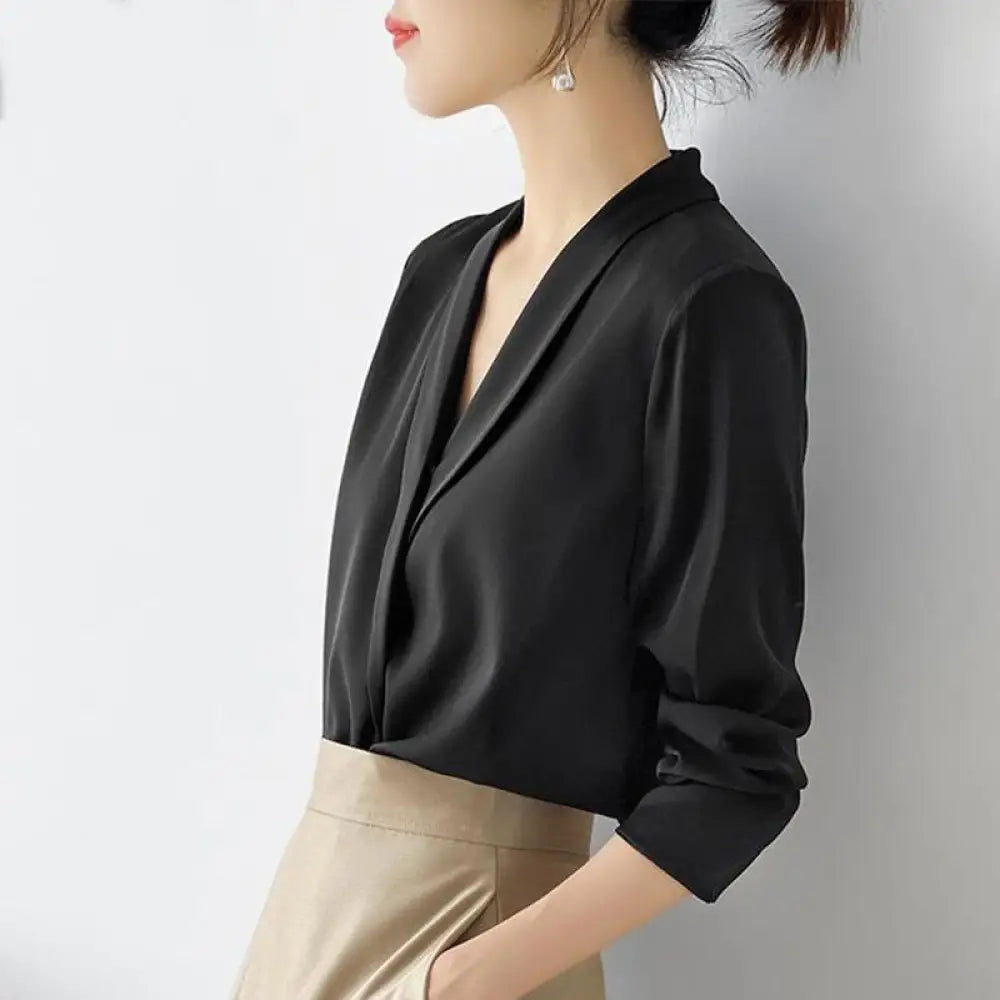 Long Sleeve Professional Top – Chic French Elegance for Lovers & Soulmates | same ANTHEM