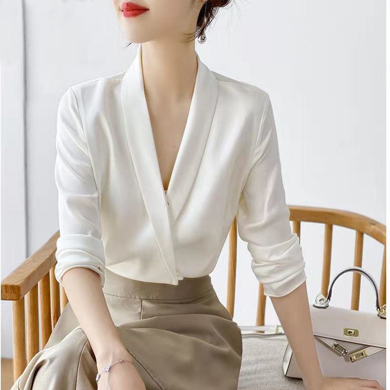Long Sleeve Professional Top – Chic French Elegance for Lovers & Soulmates | same ANTHEM