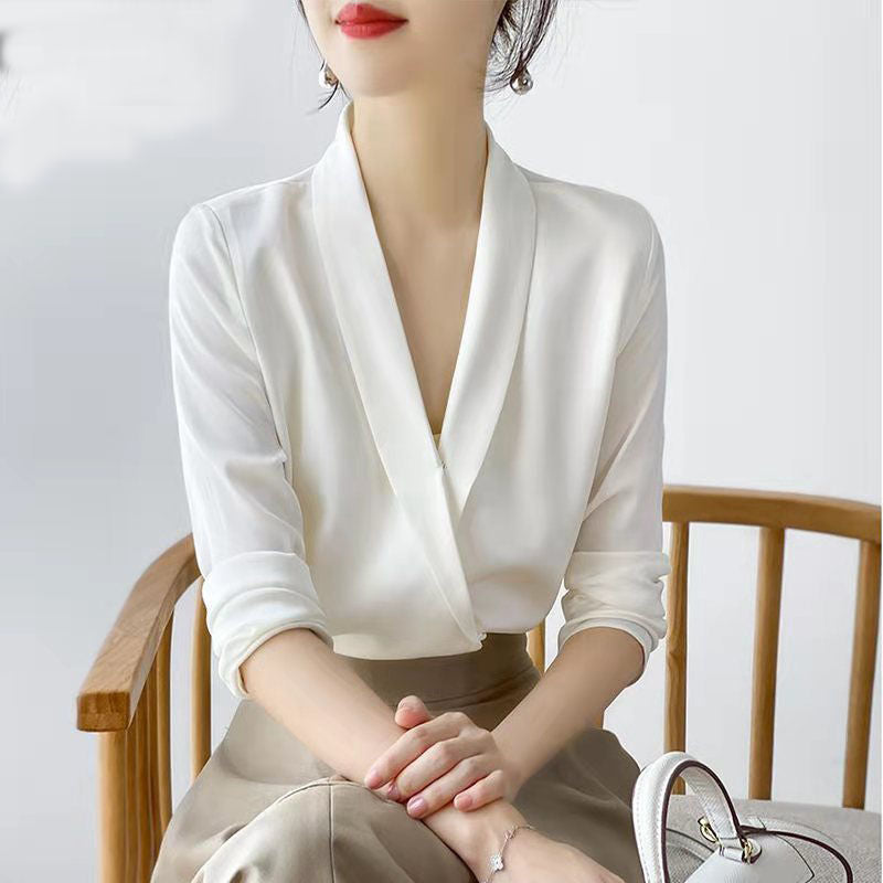 Long Sleeve Professional Top – Chic French Elegance for Lovers & Soulmates | same ANTHEM