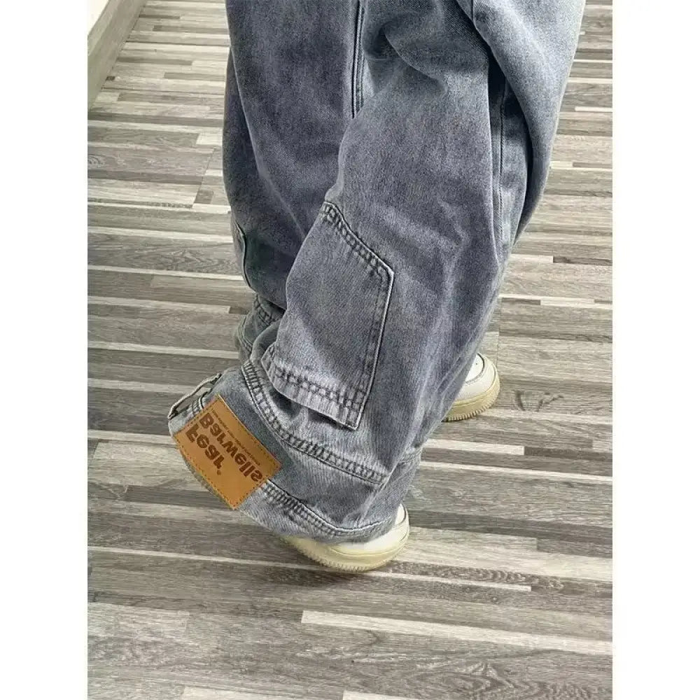 Loose Bell Bottom Jeans - Baggy Streetwear Vibe | same ANTHEM