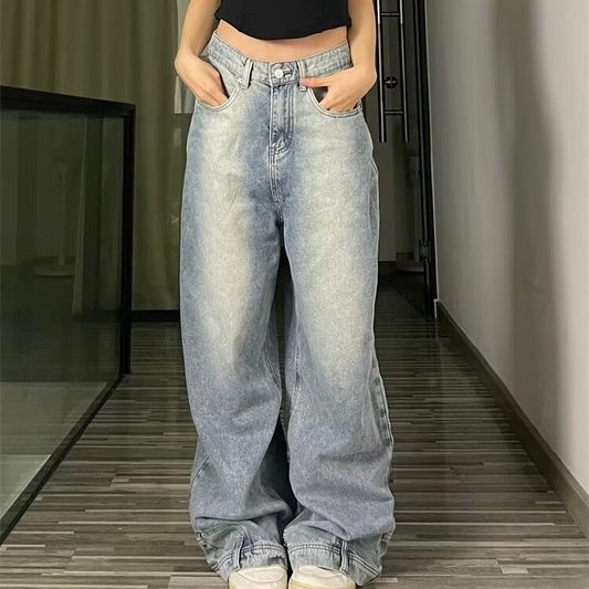 Loose Bell Bottom Jeans - Baggy Streetwear Vibe | same ANTHEM - Blue / 2XL