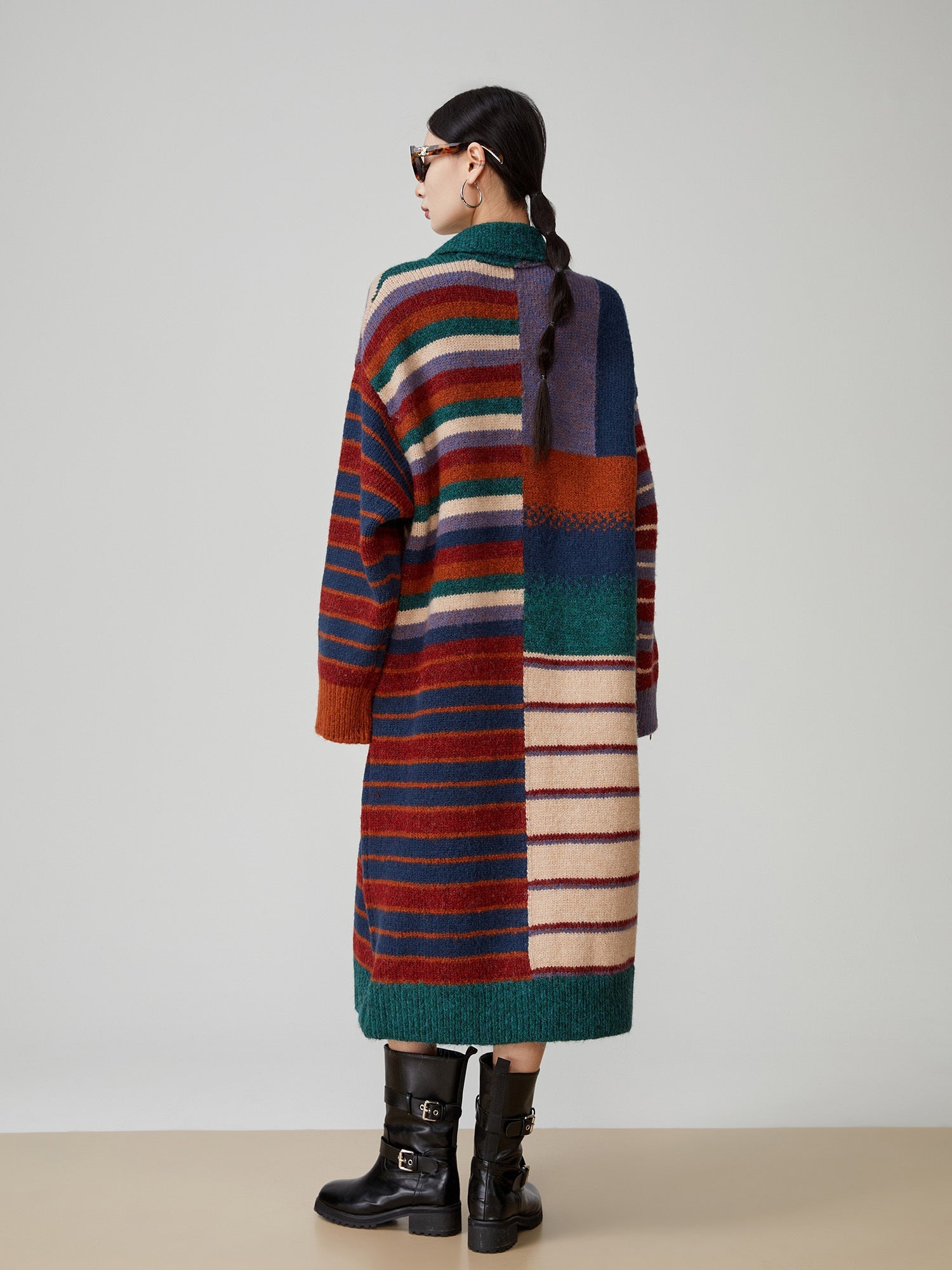 Loose Casual American Retro Stripes Sweater Coat for Soulmates & Lovers | same ANTHEM - Top