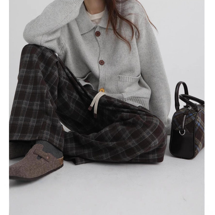 Loose Casual Japanese Retro Lapel Cardigan Coat for Soulmates & Lovers | same ANTHEM - Light Gray / L - Top