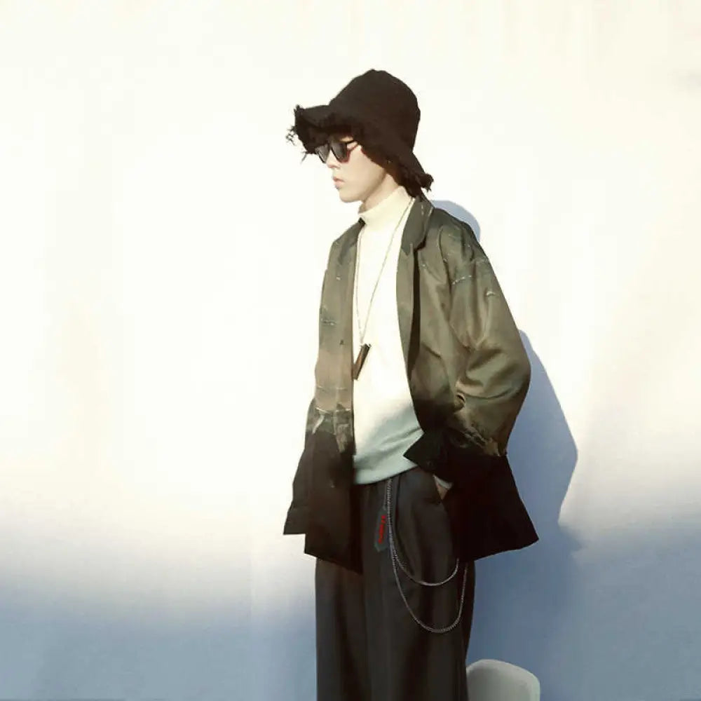 Loose Casual Thin Coat – Hong Kong Style Chic | same ANTHEM Men’s Coats - Coat