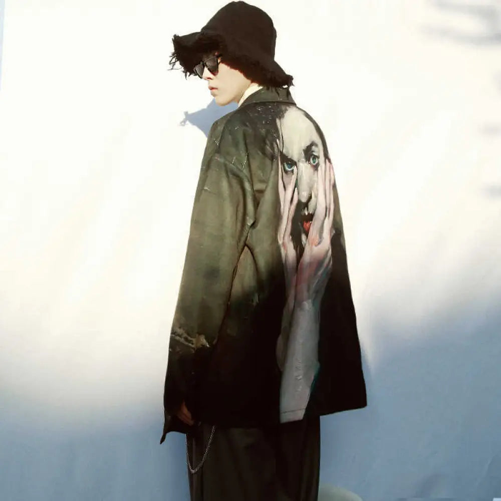 Loose Casual Thin Coat – Hong Kong Style Chic | same ANTHEM Men’s Coats - Black / L - Coat