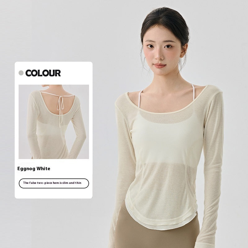 Loose Contrast Hem Backless Blouse – same ANTHEM. Soulmate Streetwear - Egg Wine White / L