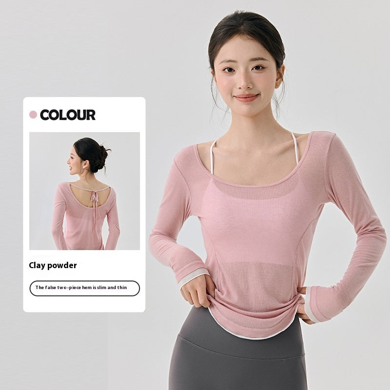 Loose Contrast Hem Backless Blouse – same ANTHEM. Soulmate Streetwear - Clay Powder / L