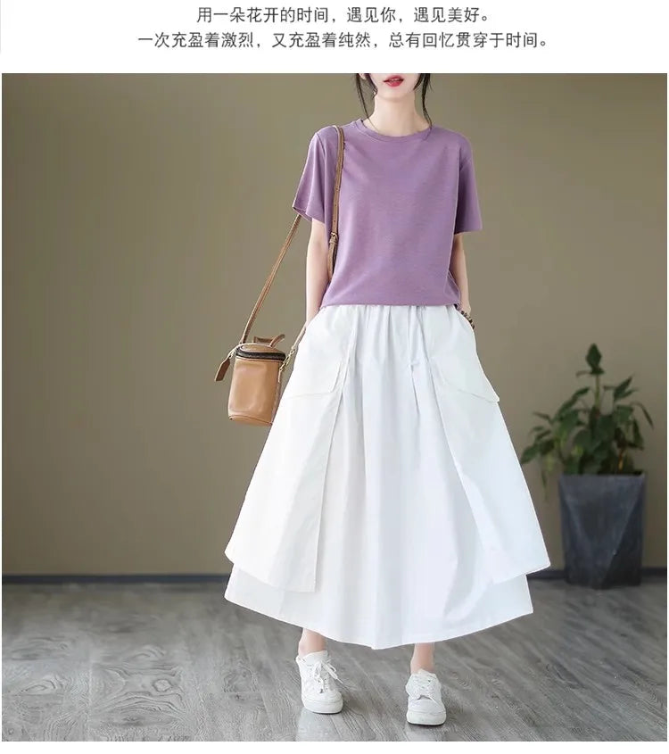 Loose Cotton Cargo Long Skirt – Dreamy Streetwear Made for Soulmates | same ANTHEM.