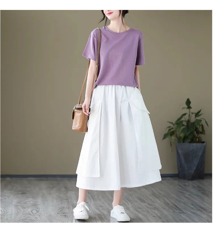 Loose Cotton Cargo Long Skirt – Dreamy Streetwear Made for Soulmates | same ANTHEM.