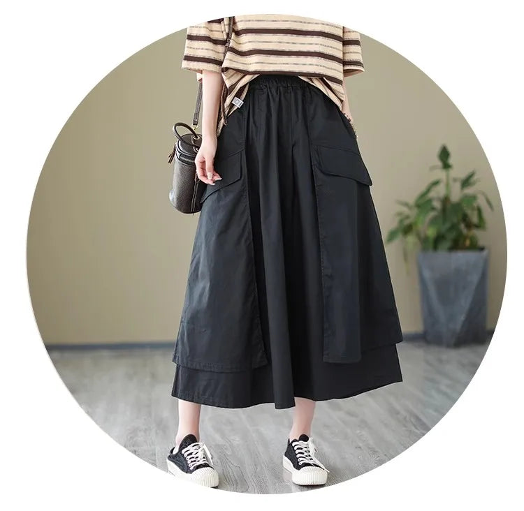 Loose Cotton Cargo Long Skirt – Dreamy Streetwear Made for Soulmates | same ANTHEM.