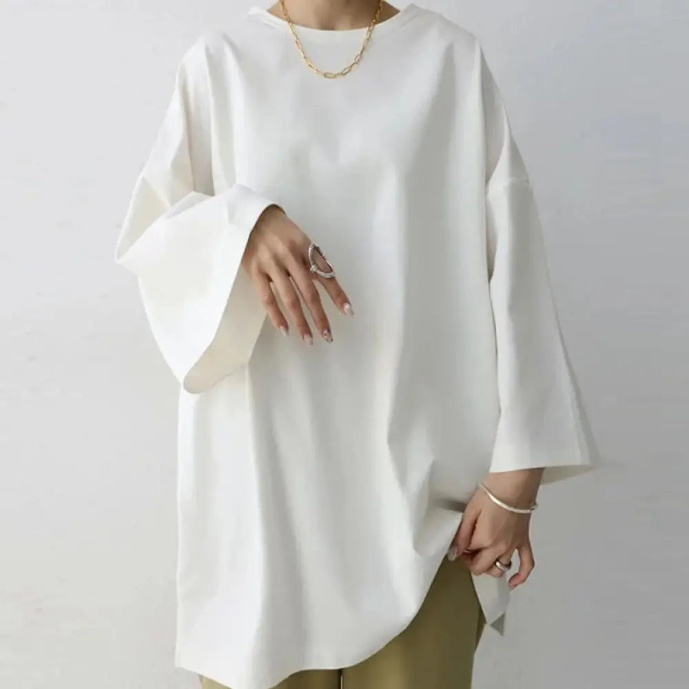 Loose Crew Neck Top – Made for Lovers & Chosen Family | same ANTHEM - White / 2XL