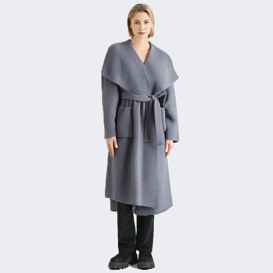 Loose Mid-Length Outerwear Sweater Cardigan Women | Lazy Chic Layer | same ANTHEM.
