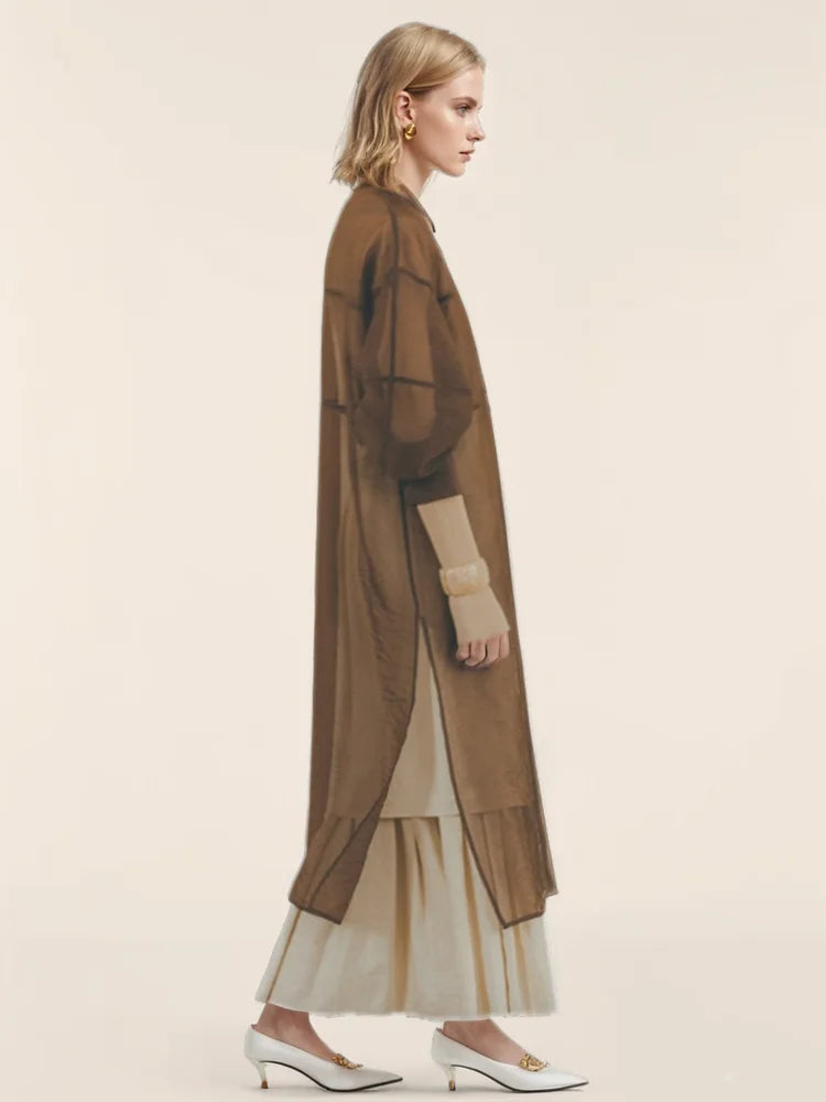 Loose Sheer Long Dress | same ANTHEM.