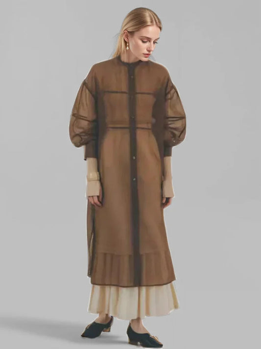 Loose Sheer Long Dress | same ANTHEM.
