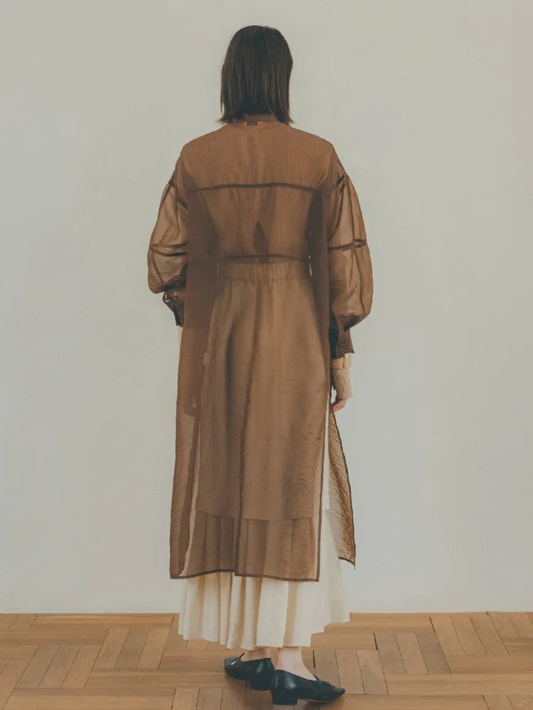 Loose Sheer Long Dress | same ANTHEM.