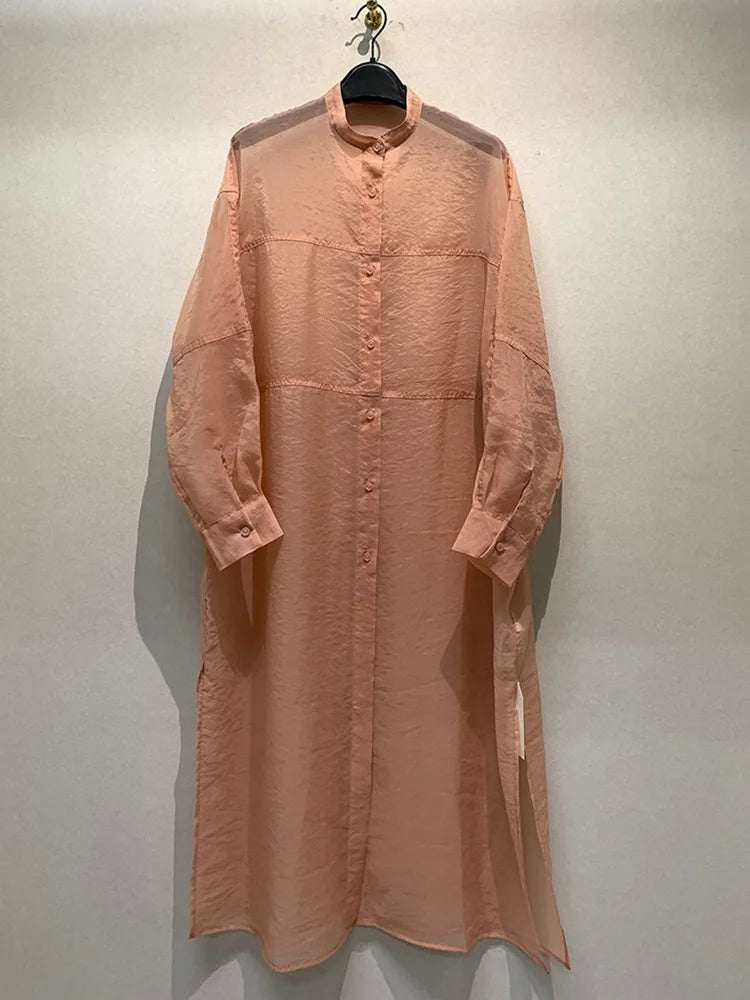 Loose Sheer Long Dress | same ANTHEM.