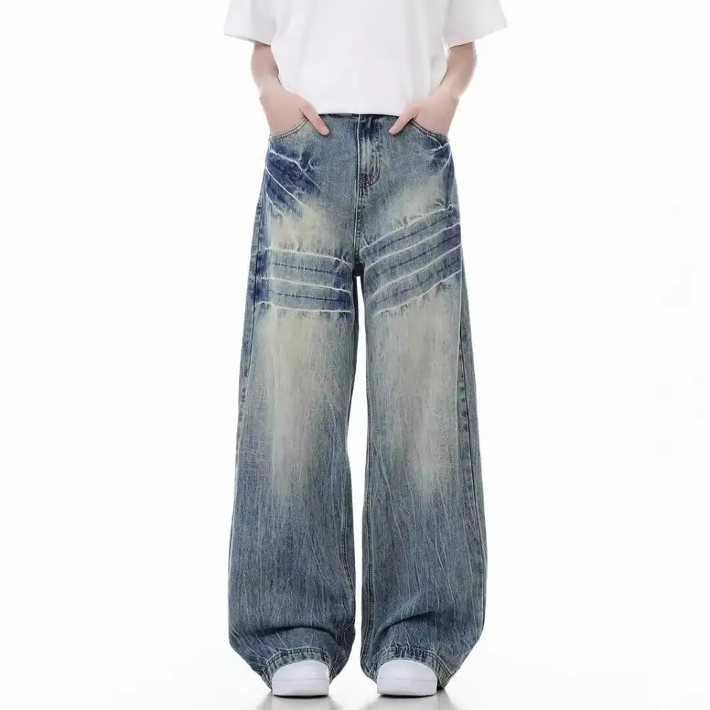 Loose Wide Leg Streetwear Jeans - Casual Vibes | same ANTHEM - Loose Wide Leg Pants