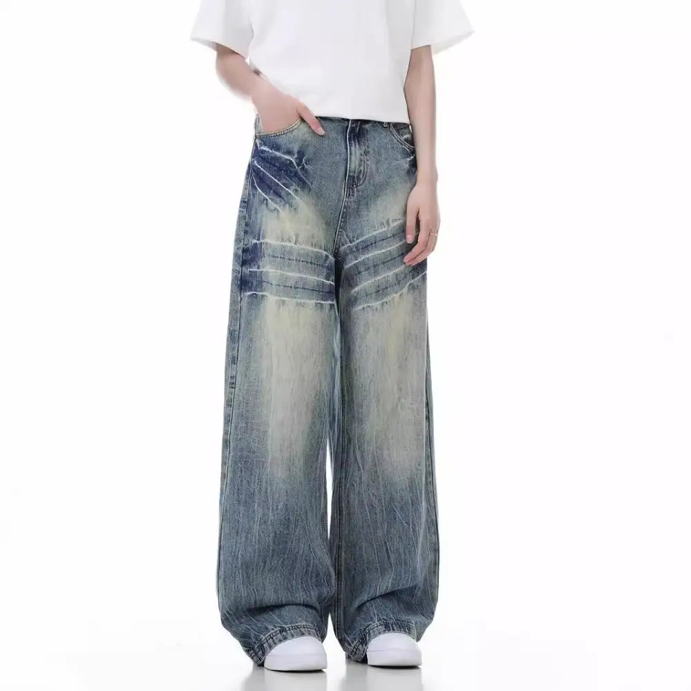 Loose Wide Leg Streetwear Jeans - Casual Vibes | same ANTHEM - Loose Wide Leg Pants