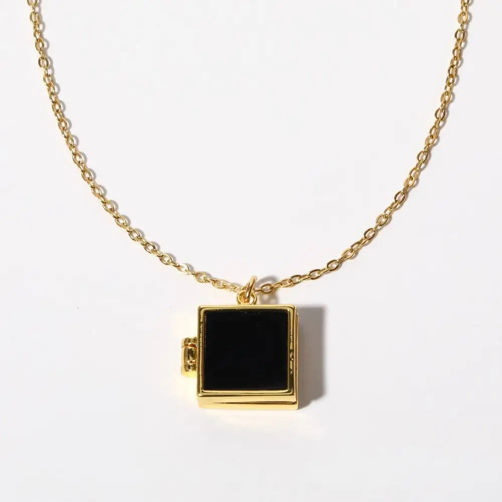 Love Heart Flowers Album Pendant Necklace | Soulmate & Lovers Jewellery | same ANTHEM - Panther Closure Necklace