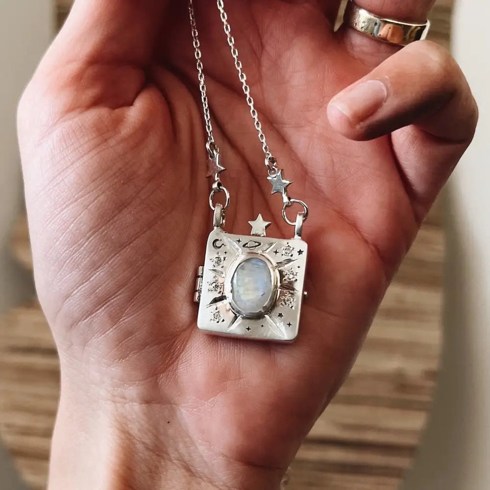 Love Heart Flowers Album Pendant Necklace | Soulmate & Lovers Jewellery | same ANTHEM - Oath Album Silver