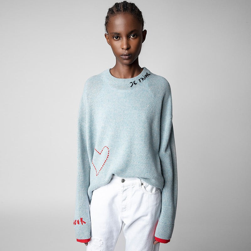 Love Letter Cashmere Sweater – same ANTHEM | Handmade for Soulmates & Lovers