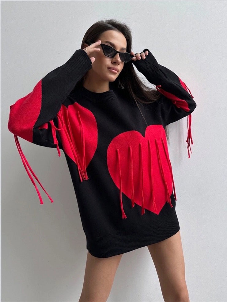 Love Tassel Sweater – Cute Chic Autumn & Winter Streetwear | same ANTHEM
