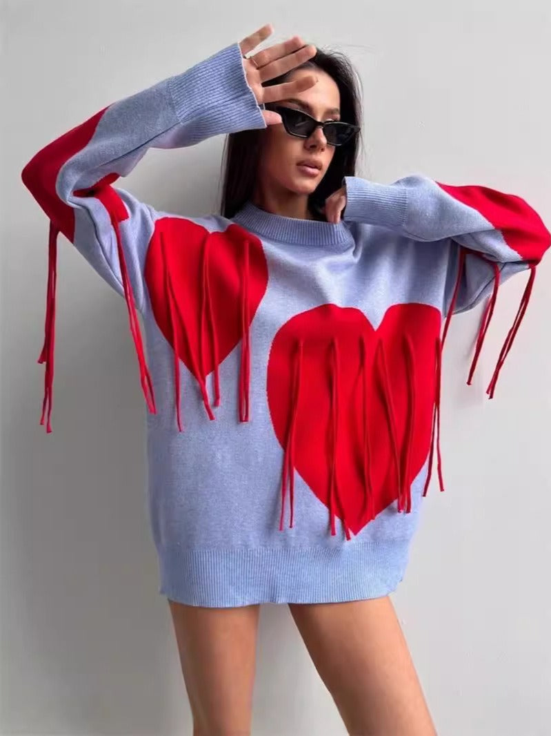Love Tassel Sweater – Cute Chic Autumn & Winter Streetwear | same ANTHEM