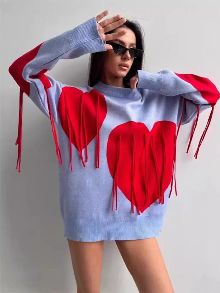 Love Tassel Sweater – Cute Chic Autumn & Winter Streetwear | same ANTHEM