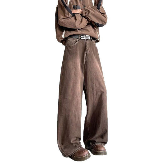 Luxury Brown Wide Leg Pants | Casual Streetwear | same ANTHEM.