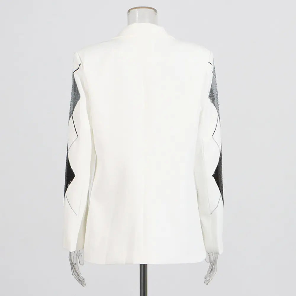 Luxury Casual Patchwork Sequin Suit Jacket for Women | same ANTHEM.
