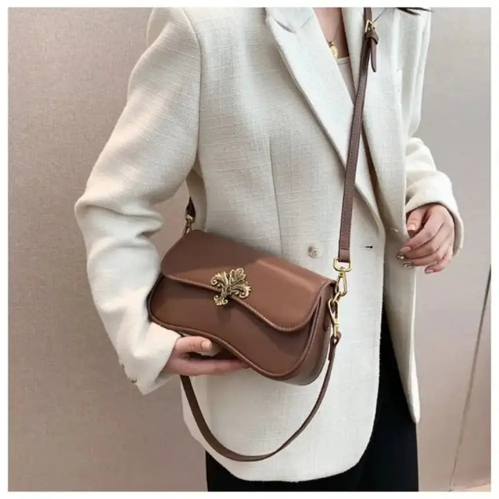 Luxury Crossbody Bag – Chic Streetwear Elegance | same ANTHEM - Brown / 25*15*7