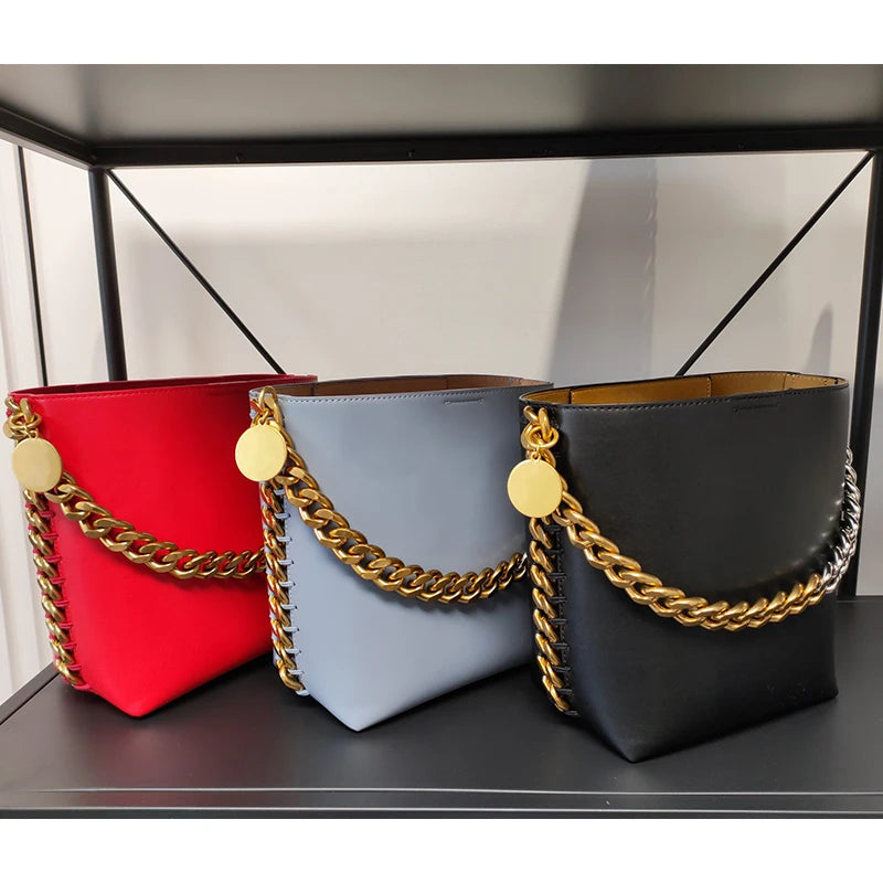Luxury Leather Bucket Bag – Soulmate Style | same ANTHEM