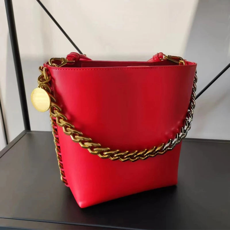 Luxury Leather Bucket Bag – Soulmate Style | same ANTHEM