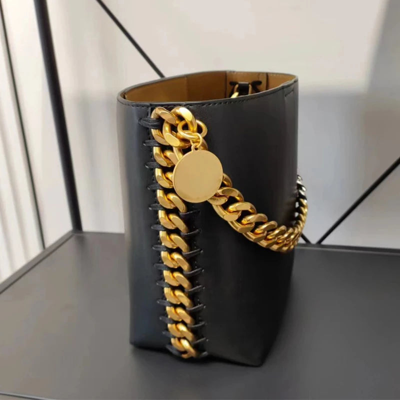 Luxury Leather Bucket Bag – Soulmate Style | same ANTHEM