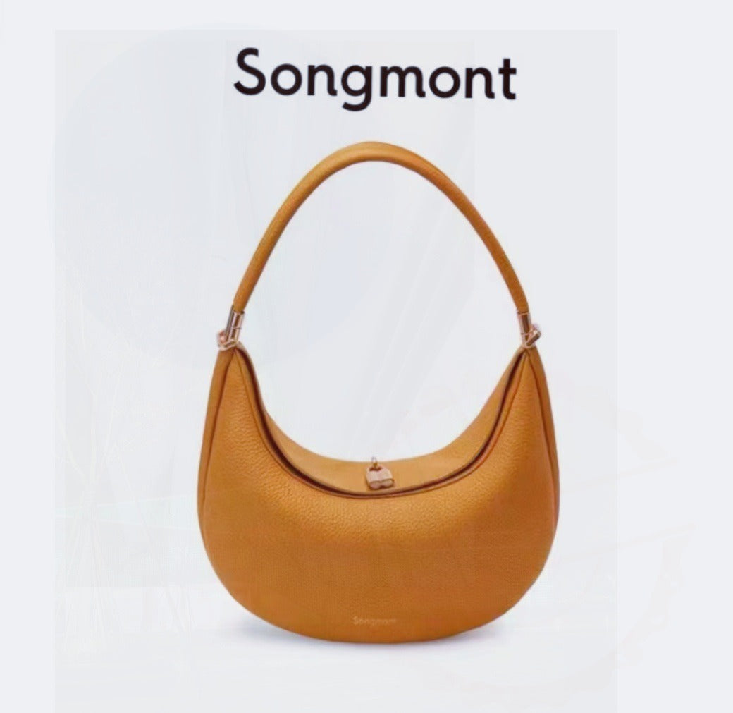 Medium Moon Bend Bag | same ANTHEM. - Amber brown / medium size