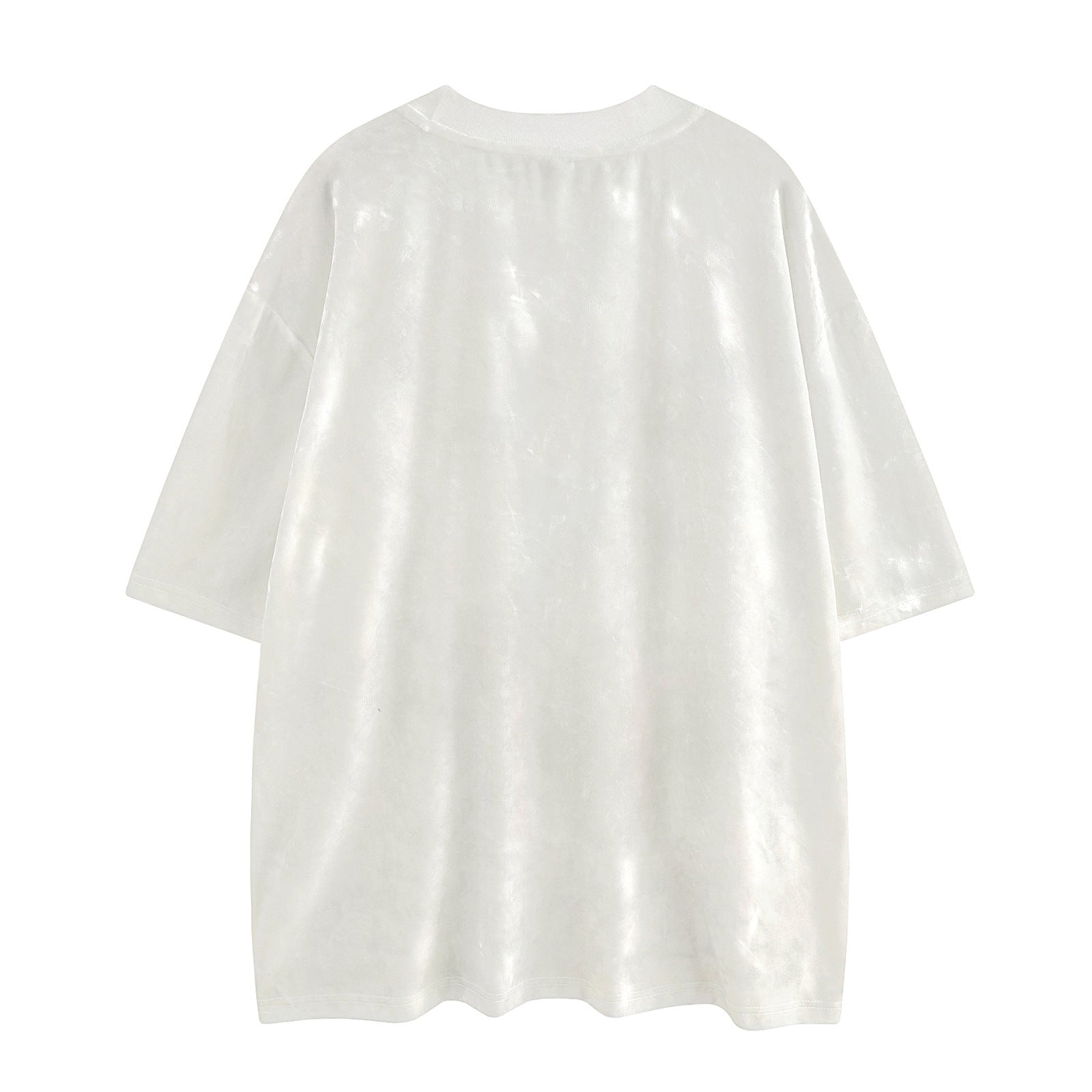 Men’s Abstract Print Velvet T-Shirt | High Street Unisex Summer Top | same ANTHEM.