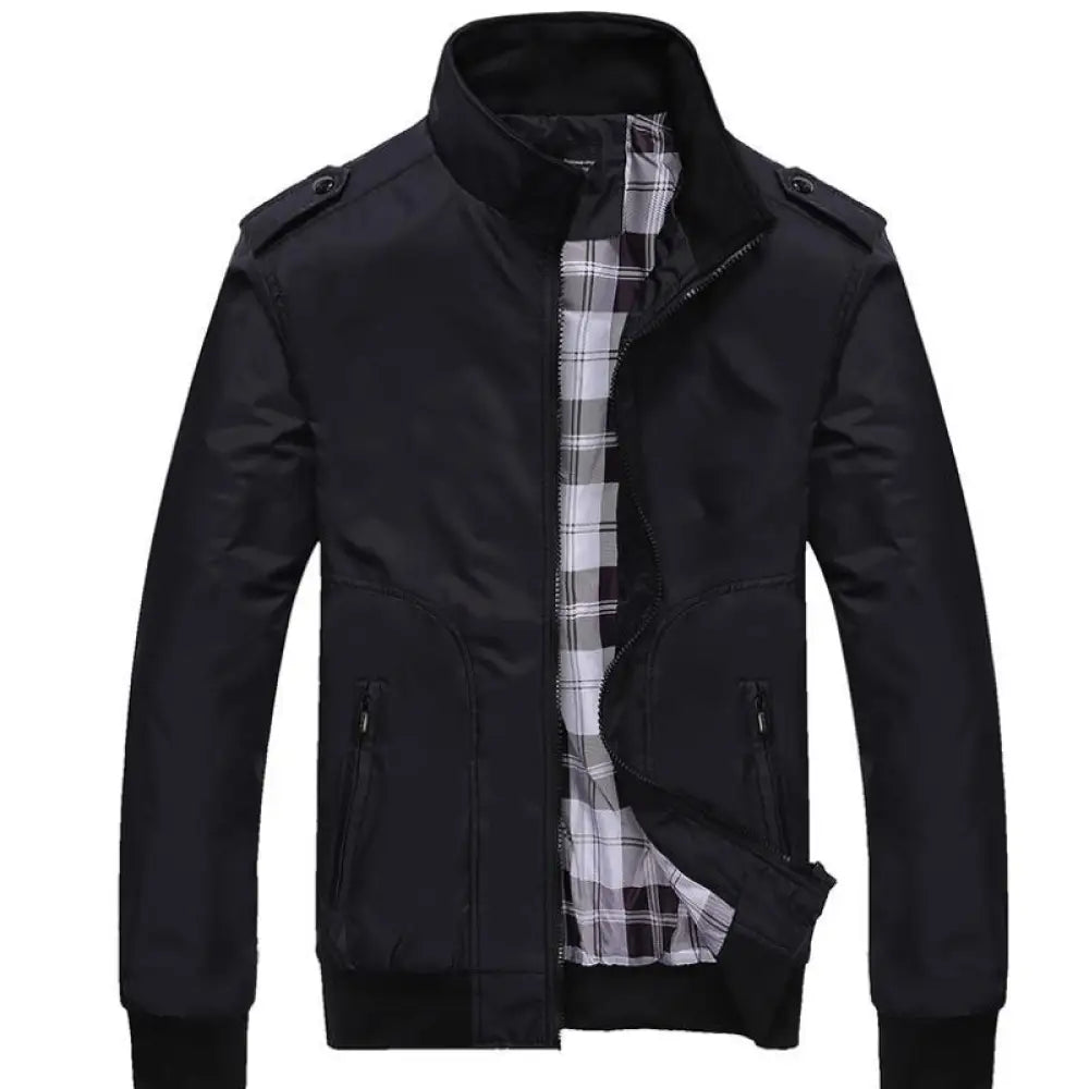 Men’s Autumn Street Jacket – Classic Casual & Made for Soulmates | same ANTHEM - Black / 3XL