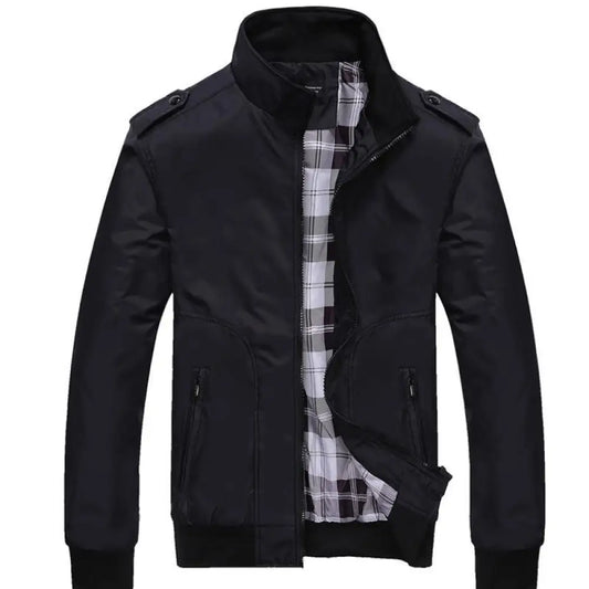 Men’s Autumn Street Jacket – Classic Casual & Made for Soulmates | same ANTHEM - Black / 3XL