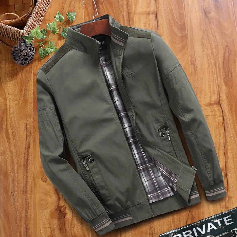 Men’s Baggy Casual Jacket – Young Classic & Effortless | same ANTHEM - 606 Thin Army Green / 2XL