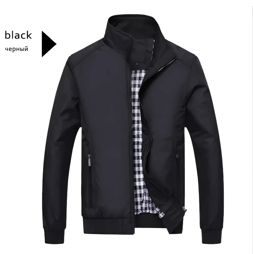 Men’s Casual Street Jacket – Classic Young & Effortless | same ANTHEM - Black / 3XL