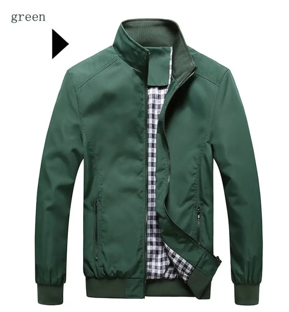 Men’s Casual Street Jacket – Classic Young & Effortless | same ANTHEM - Green / 3XL