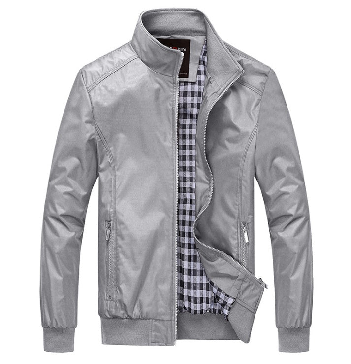 Men’s Casual Street Jacket – Classic Young & Effortless | same ANTHEM - Gray / 2XL